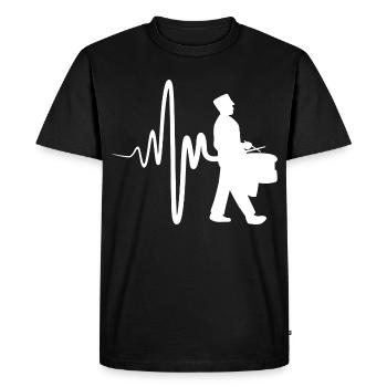 Tambour de parade - T-shirt Premium bio Homme - noir - Devant - Nico (187cm)