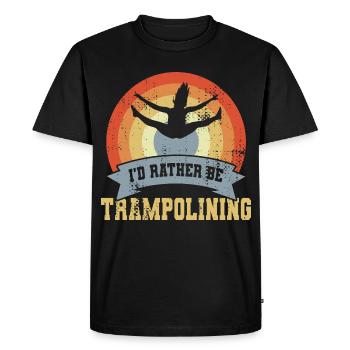 Dicton trampoline - T-shirt Premium bio Homme - noir - Devant - Nico (187cm)