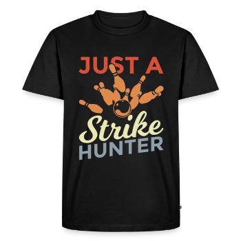 Joueurs de quilles - T-shirt Premium bio Homme - noir - Devant - Nico (187cm)