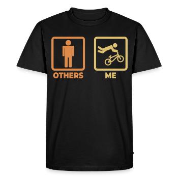 Blague BMX - T-shirt Premium bio Homme - noir - Devant - Nico (187cm)
