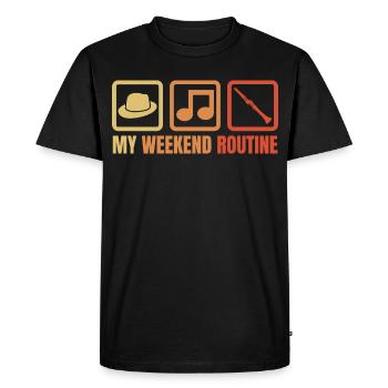 Week-end des clarinettistes - T-shirt Premium bio Homme - noir - Devant - Nico (187cm)