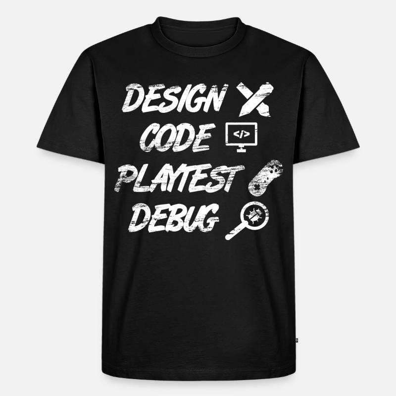 Spieleprogrammierung - Männer Premium Bio T-Shirt - Schwarz