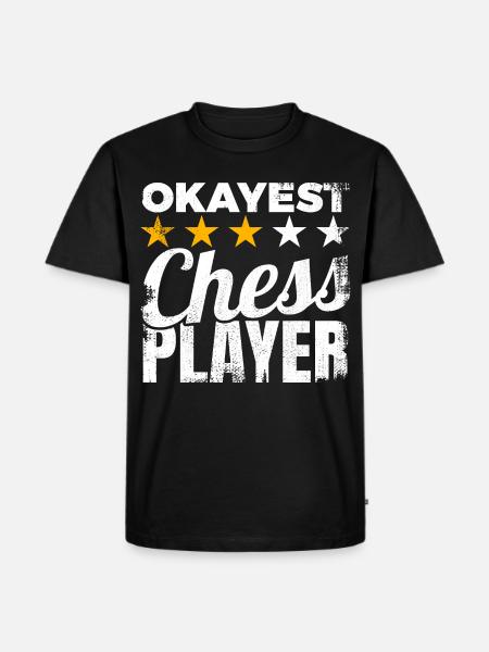 Okayest Chess Player - Men's Premium Organic T-Shirt - black
