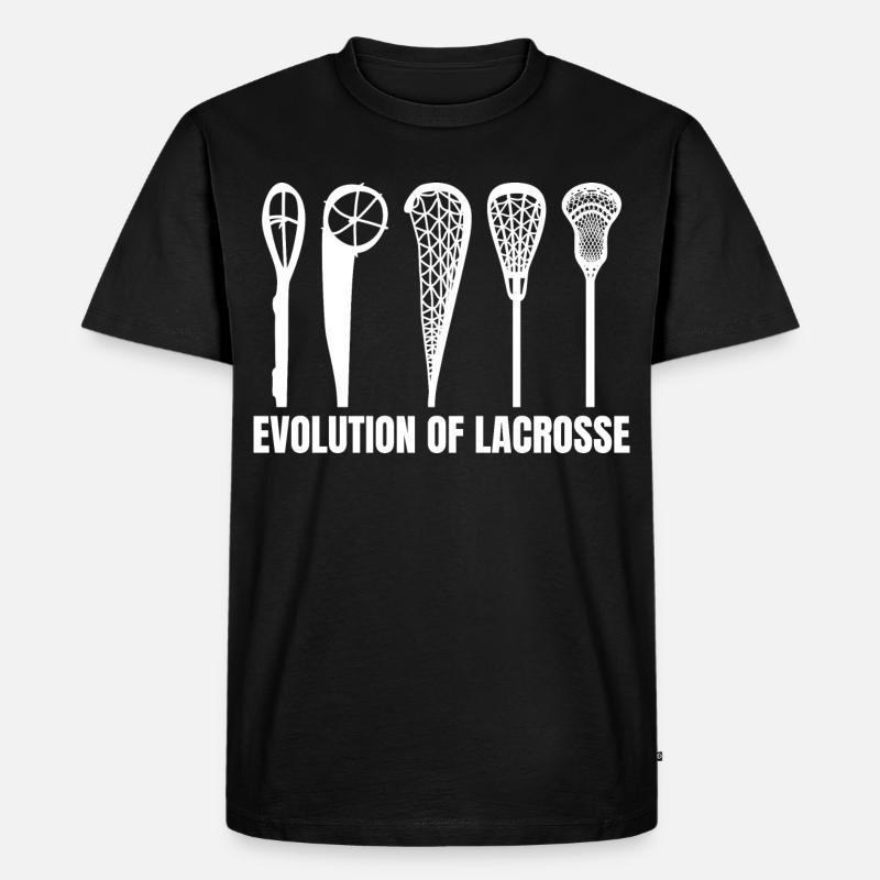 Lacrosse Entwicklung - Männer Premium Bio T-Shirt - Schwarz