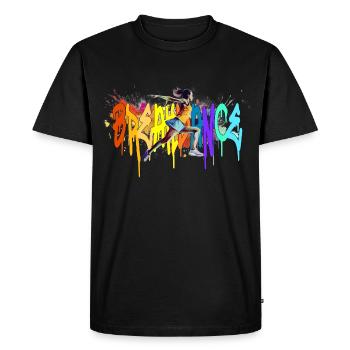 Breakdance Girl Bgirl B-Girl - Men's Premium Organic T-Shirt - black - Front - Nico (187cm)