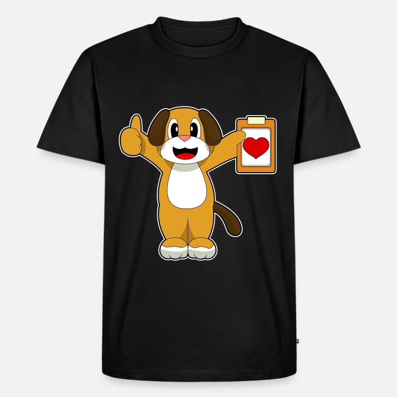 Note du médecin canin - T-shirt Premium bio Homme - noir