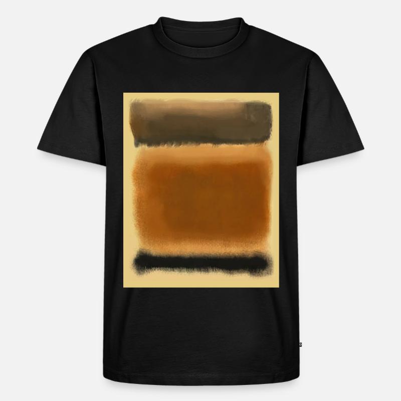 Rothko-Kunst im digitalen Stil - Männer Premium Bio T-Shirt - Schwarz