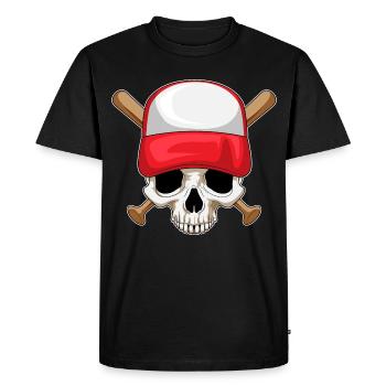 Skull Baseball Baseball Bats - T-shirt Premium bio Homme - noir - Devant - Nico (187cm)