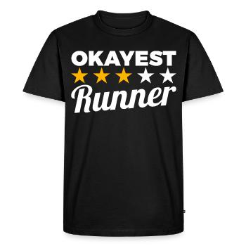 Coureur moyen - T-shirt Premium bio Homme - noir - Devant - Nico (187cm)