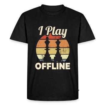 Chess Player Quote - Men's Premium Organic T-Shirt - black - Front - Nico (187cm)
