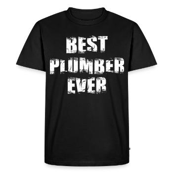 Best Plumber Ever - Men's Premium Organic T-Shirt - black - Front - Nico (187cm)