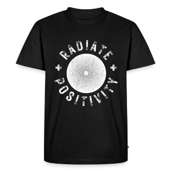 Dégageant de la positivité, un style moderne en détresse - T-shirt Premium bio Homme - noir - Devant - Nico (187cm)