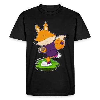 Fuchs American Football Sports - Men's Premium Organic T-Shirt - black - Front - Nico (187cm)