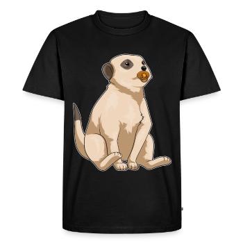 Sucette pour bébé suricate - T-shirt Premium bio Homme - noir - Devant - Nico (187cm)