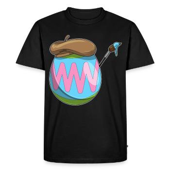 Easter Egg Easter Painting - Men's Premium Organic T-Shirt - black - Front - Nico (187cm)