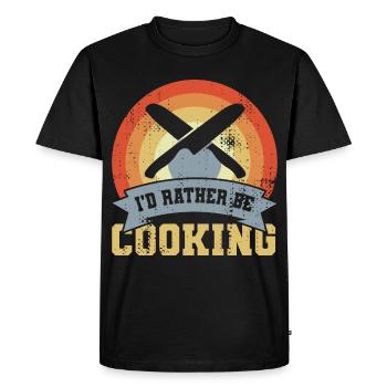 Recipe - Men's Premium Organic T-Shirt - black - Front - Nico (187cm)