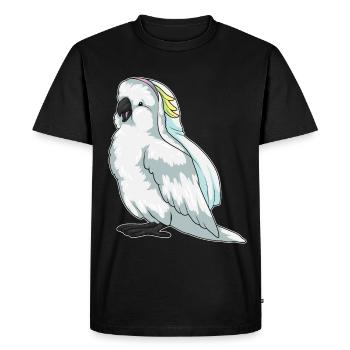 Voile de mariée perroquet mariage - T-shirt Premium bio Homme - noir - Devant - Nico (187cm)