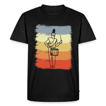 marching band - Men's Premium Organic T-Shirt - black - Front - Nico (187cm)