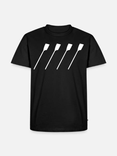Rudder straps - Men's Premium Organic T-Shirt - black