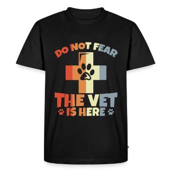 Veterinarian Joke - Men's Premium Organic T-Shirt - black - Front - Nico (187cm)
