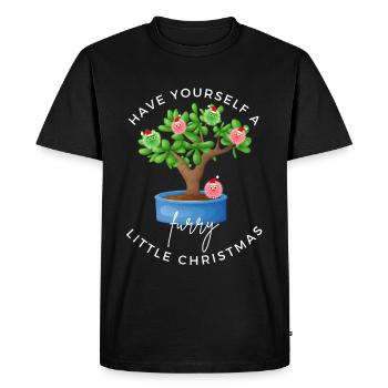 Have yourself a furry little Christmas - Men's Premium Organic T-Shirt - black - Front - Nico (187cm)