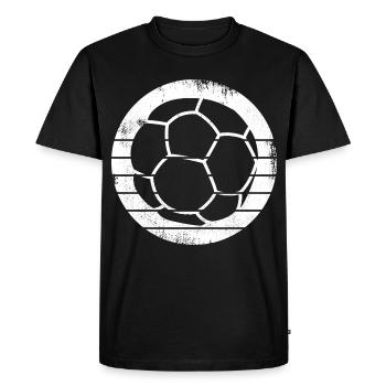 Dessin de balle de handball - T-shirt Premium bio Homme - noir - Devant - Nico (187cm)