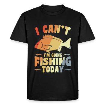 Blague de pêcheur - T-shirt Premium bio Homme - noir - Devant - Nico (187cm)