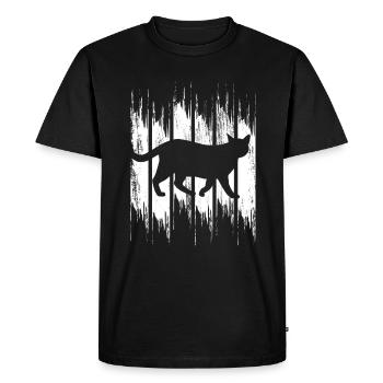 Drôle de chat - T-shirt Premium bio Homme - noir - Devant - Nico (187cm)