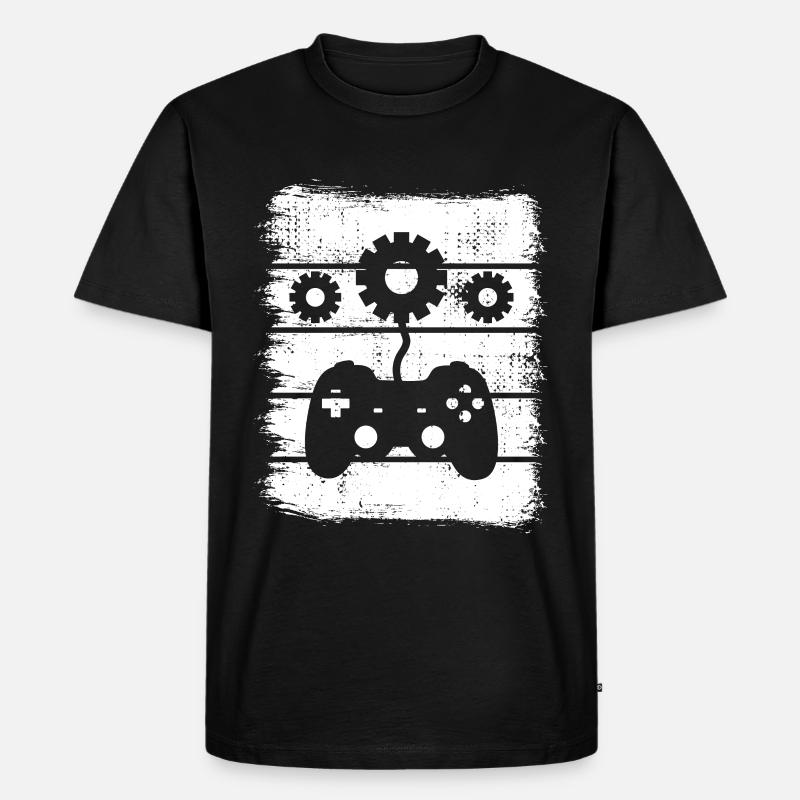 Game Design - Männer Premium Bio T-Shirt - Schwarz