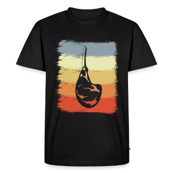 Côtes levées - T-shirt Premium bio Homme - noir - Devant - Nico (187cm)