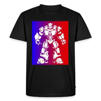 robot robi cyborg ai artificial intelligence ai s - Men's Premium Organic T-Shirt - black - Front - Nico (187cm)