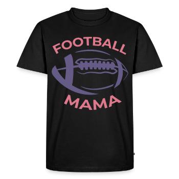 Maman de football - T-shirt Premium bio Homme - noir - Devant - Nico (187cm)