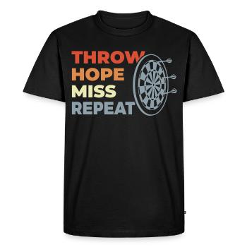 Lancer l’espoir Rater la répétition - T-shirt Premium bio Homme - noir - Devant - Nico (187cm)