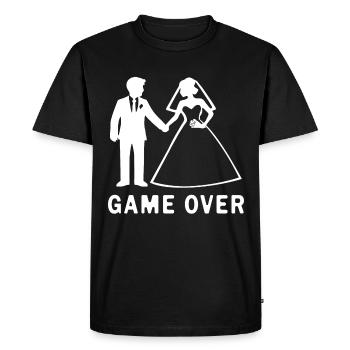 Newlyweds Game Over Marriage - Men's Premium Organic T-Shirt - black - Front - Nico (187cm)