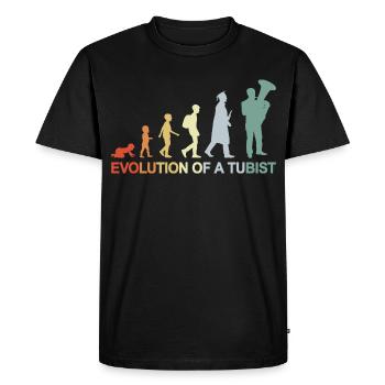 Development of a tuba player - Men's Premium Organic T-Shirt - black - Front - Nico (187cm)