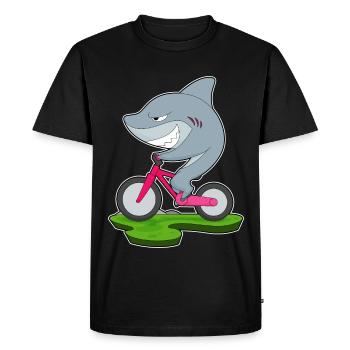 Shark Bicycle - Men's Premium Organic T-Shirt - black - Front - Nico (187cm)