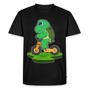 Turtle Bicycle - Men's Premium Organic T-Shirt - black - Front - Nico (187cm)