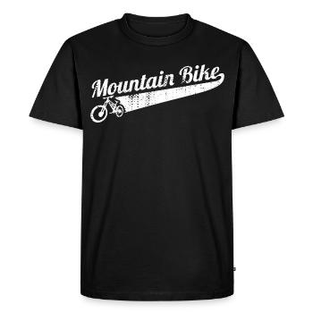 VTT ludique - T-shirt Premium bio Homme - noir - Devant - Nico (187cm)