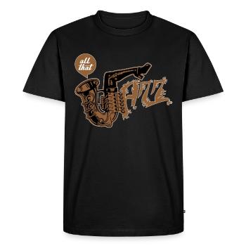 Tout ce jazz - T-shirt Premium bio Homme - noir - Devant - Nico (187cm)