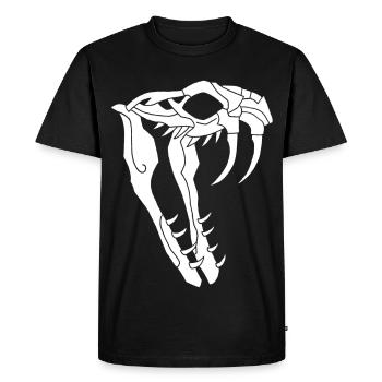 Snake Skull - Men's Premium Organic T-Shirt - black - Front - Nico (187cm)