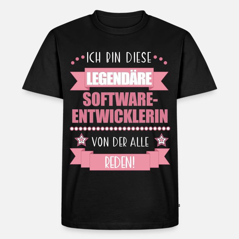 Softwareentwicklerin Codeexpertin süßes Geschenk - Männer Premium Bio T-Shirt - Schwarz