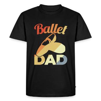 Ballet Dad - Men's Premium Organic T-Shirt - black - Front - Nico (187cm)