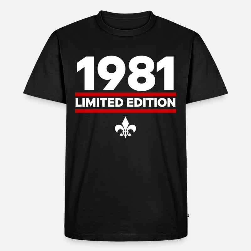 1981 Limited Edition - Männer Premium Bio T-Shirt - Schwarz
