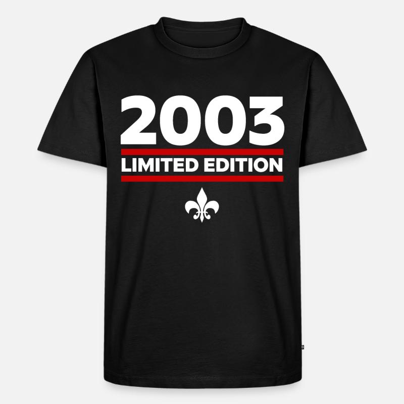 2003 Limited Edition - Männer Premium Bio T-Shirt - Schwarz