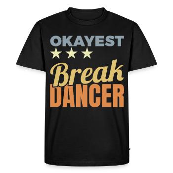 Breakdancer moyen - T-shirt Premium bio Homme - noir - Devant - Nico (187cm)