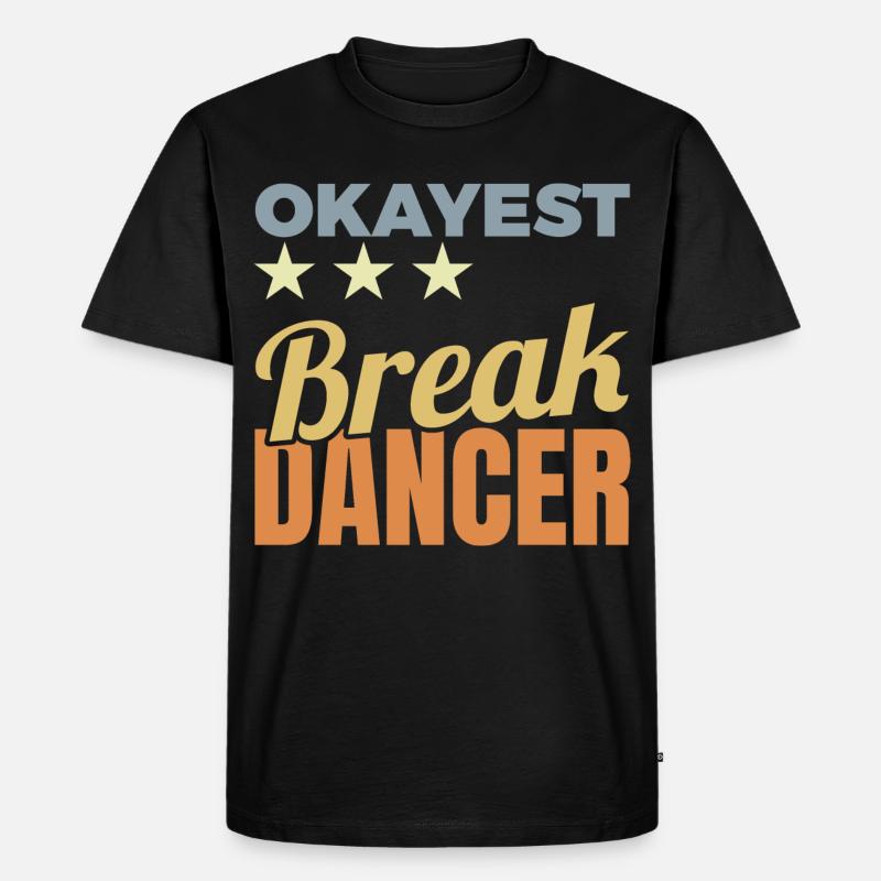 Durchschnittlicher Breakdancer - Männer Premium Bio T-Shirt - Schwarz