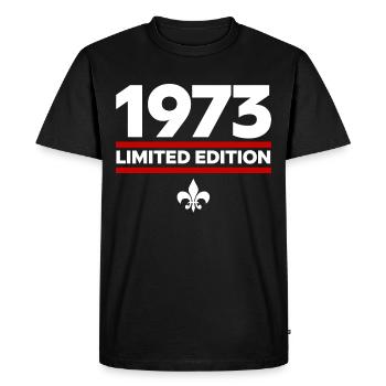Édition limitée de 1973 - T-shirt Premium bio Homme - noir - Devant - Nico (187cm)