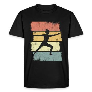 Croquis de Yogini - T-shirt Premium bio Homme - noir - Devant - Nico (187cm)