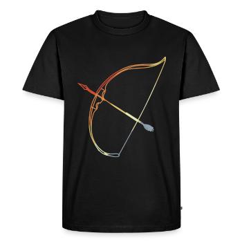 Archery - Men's Premium Organic T-Shirt - black - Front - Nico (187cm)