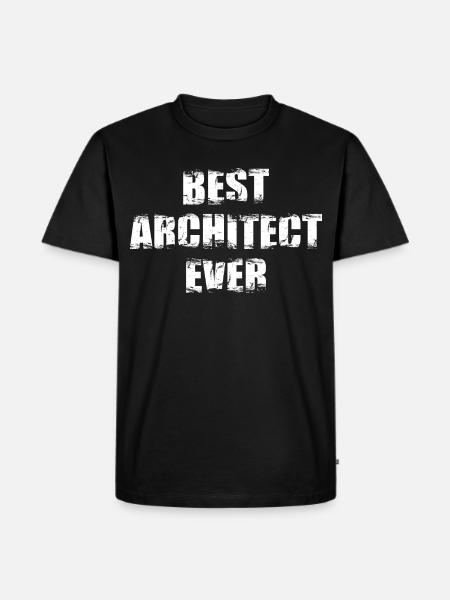 The best architect of all time - Men's Premium Organic T-Shirt - black